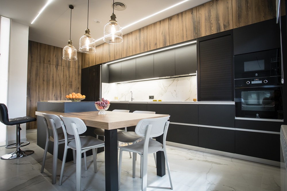 Cocina abierta moderna
