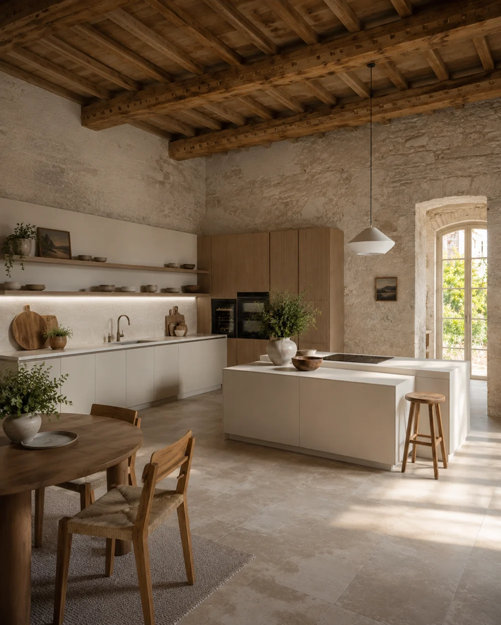 cocina rustica-contemporanea cocina rustica-contemporanea