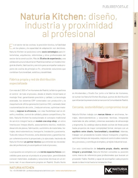 Reportaje NK en Cocina Integral nº 148